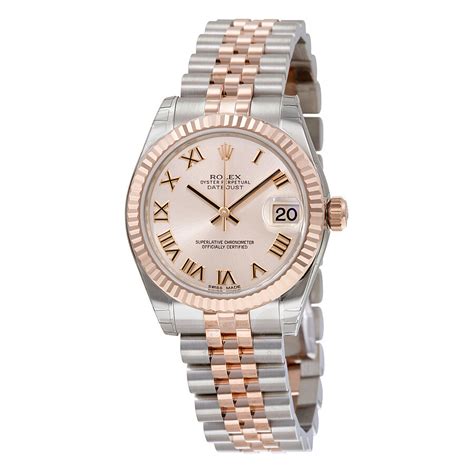 rolex pink gold ladies datejust|rolex lady datejust 18k gold.